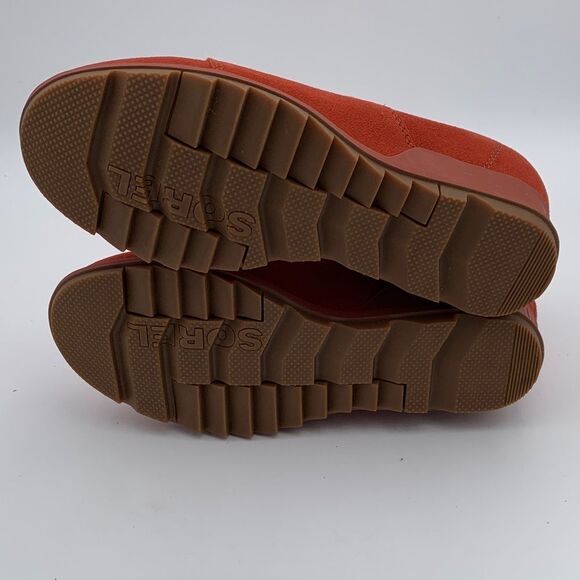 Sorel Joan of Arc burnt orange suede Wedge Ankle Boots Womens size 9 NWOT - Picture 14 of 14